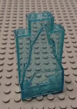 LEGO Glitter Translucent Light Blue 2x4x6 Rock Wall Panel from 41062