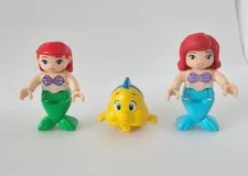 Lego Duplo Little Mermaid Disney Princes 2 Different and Flounder Mini Figures