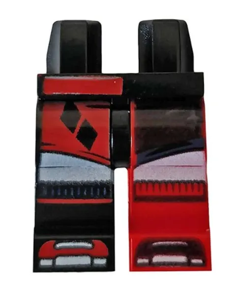 LEGO® Part 970d49pb01 - Hips and 1 Red Left Leg