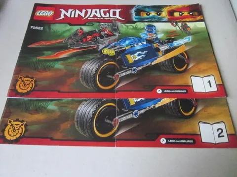 Lego Building Instructions Instruction Ninjago 70622 Parts 1 & 2, Masters of Spinjitzu