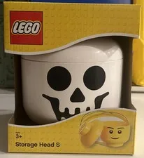 LEGO Skeleton Storage Head Small New in Box Halloween 