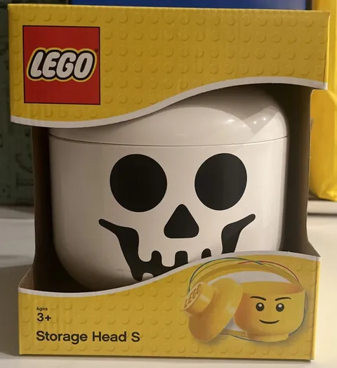 LEGO Skeleton Storage Head Small New in Box Halloween 
