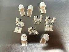 Lego Star Wars Minifigure Snow Trooper Parts Lot 