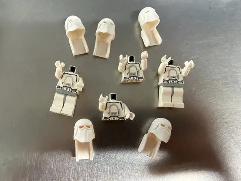 Lego Star Wars Minifigure Snow Trooper Parts Lot 