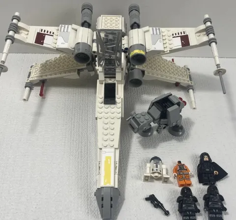 LEGO Star Wars 75301 X-Wing Fighter Incomplete No Box w/ Minifigures Read Desc