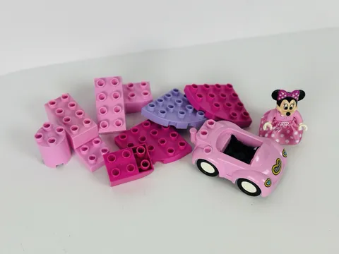 LEGO Duplo Minnie Mouse Lot Car Figure Pink Bricks Disney