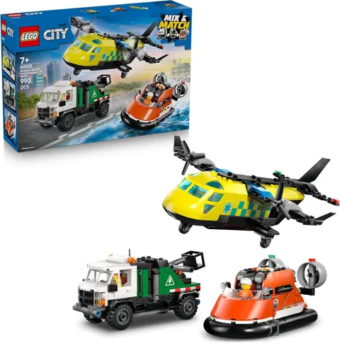 LEGO 60505 City Remix Plane, Service Truck and Hovercraft
