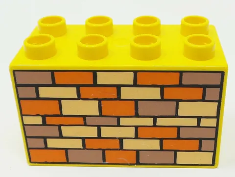Duplo Bob the Builder Yellow 2x6 with Brick Pattern 3275 3282 3276