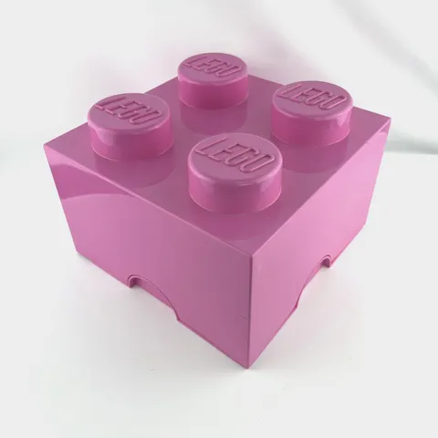 LEGO Pink Storage Brick 2x2 Cube 4 Stud Stackable Container Box #234