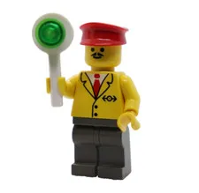Railway Employee 5 4556 Railroad City Train Station Rail LEGO® Minifigure