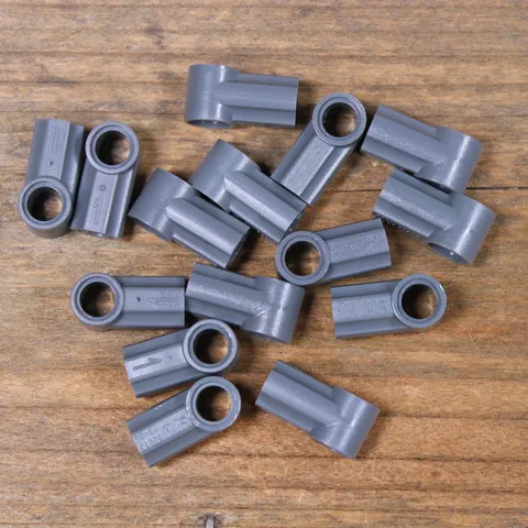 LEGO 32013 42127 Dk Bluish Gray Technic, Axle and Pin Connector Angled #1 Qty 15