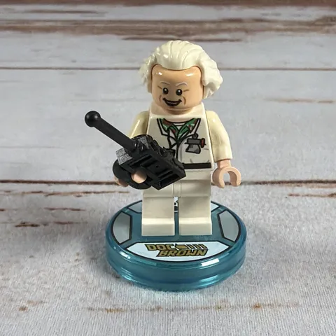 LEGO Back To The Future Doc Brown Minifigure With Stand DIM015