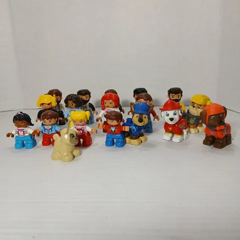 Lego Duplo Figures Lot 18 Children Kids Man Woman Paw Patrol READ