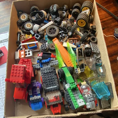 LEGO Vehicle Wheels Tires Windshields Parts Bulk Lot Plastic Multicolor Box