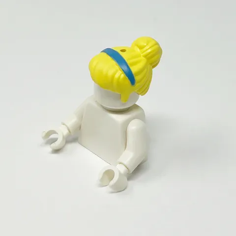 15673pb01 LEGO Minidoll CINDERELLA Minifigure Hair Top Knot Blue Hairband (1)
