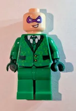 LEGO The Riddler sh0334 Minifigure Batman Movie 70903 NO HAT Incomplete