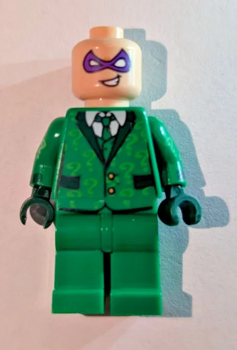 LEGO The Riddler sh0334 Minifigure Batman Movie 70903 NO HAT Incomplete