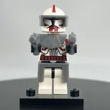 Commander Fox Phase 1 Clone Trooper sw0202a Complete w/ Armor Lego Star Wars