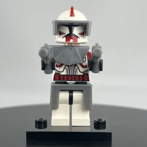 Commander Fox Phase 1 Clone Trooper sw0202a Complete w/ Armor Lego Star Wars