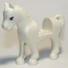 LEGO® Part 93083c01pb02 - Horse with 2 x 2 Cutout with Bright Light Blue Eyes