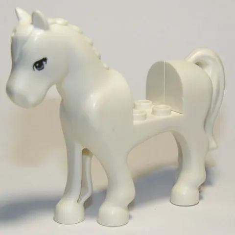 LEGO® Part 93083c01pb02 - Horse with 2 x 2 Cutout with Bright Light Blue Eyes