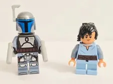 LEGO Jango Fett Minifigure sw1406 Young Boba Fett sw1407 Bundle from Set 75433