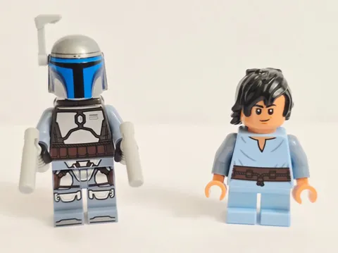 LEGO Jango Fett Minifigure sw1406 Young Boba Fett sw1407 Bundle from Set 75433