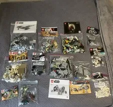 LEGO Star Wars Set Lot of 11 sets with Minifigures and manuals 
