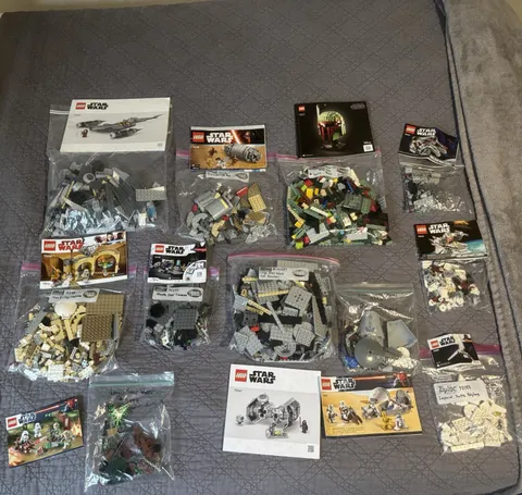 LEGO Star Wars Set Lot of 11 sets with Minifigures and manuals 
