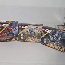 LEGO Star Wars Battle Pack Lot 75345 75359 75411 3 Complete Sets