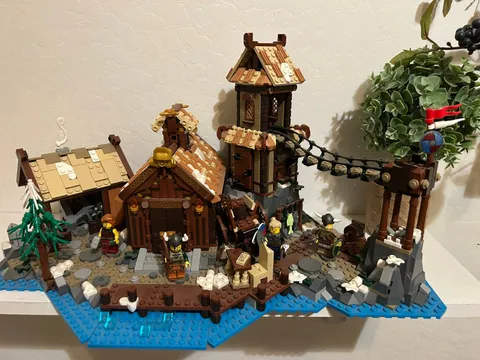 LEGO: Viking Village - 21343 Complete w/ Minifigs & Instructions