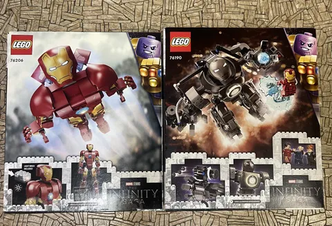 Lot of 2: LEGO Super Heroes:Iron Monger Mayhem (76190) 76206 iron man 