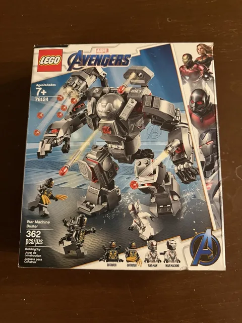LEGO Marvel: War Machine Buster (76124) - 100% Complete, W/ Box & Instructions