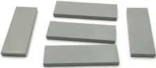 Lego 5 New Light Bluish Gray Tiles Flat Smooth 2 x 6 Parts
