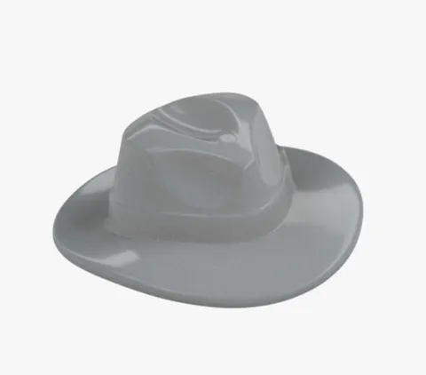 LEGO® Minifigure Fedora Hat Cowboy Hat Gray Medium Stone Grey 6445927 61506