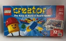 Vintage LEGO CREATOR The Race To Build It Board Game 100% Complete Set