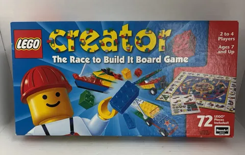 Vintage LEGO CREATOR The Race To Build It Board Game 100% Complete Set