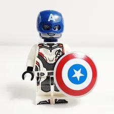 Lego Captain America Minifigure White Jumpsuit Avengers Endgame 76123 sh0560
