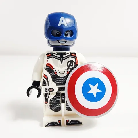 Lego Captain America Minifigure White Jumpsuit Avengers Endgame 76123 sh0560