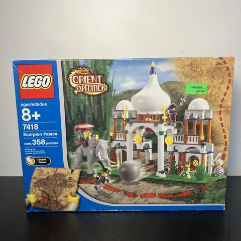NoS Lego Orient Expedition 7418 Scorpion Palace w/ Board Game Bonus Sealed HTF