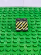 LEGO Slope 45 2x2 Black And Yellow 1999 