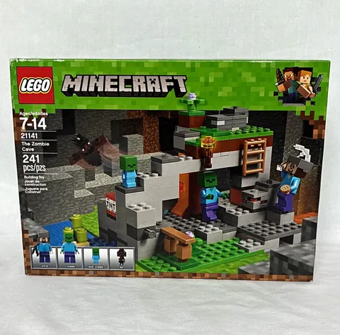 LEGO Minecraft The Zombie Cave 21141 Complete Set 241 pcs Ages 7-14