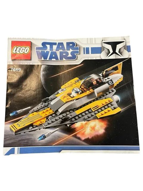 LEGO Star Wars 7669 Anakin’s Jedi Starfighter Instruction Manual ONLY