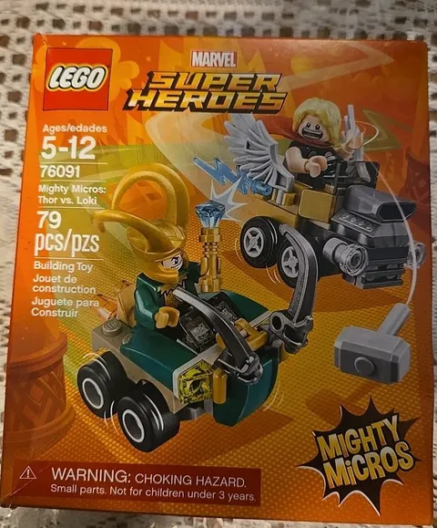 LEGO 76091 Marvel Super Heroes Mighty Micros Thor vs Loki New Sealed* Read*