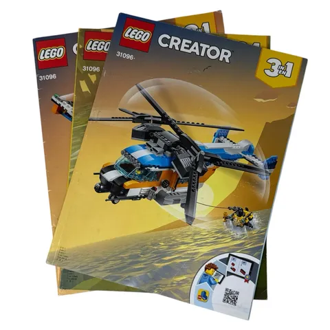 Lego Creator Helicopter 31096 Instructions Manual Booklets ONLY Replacement