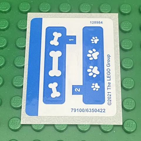 LEGO Sticker Sheet for Set 40479 Dalmatian & Puppy New Authentic Decals