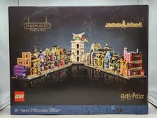 LEGO Harry Potter: Diagon Alley Wizarding Shops (76444) Crease On Sealed Box 