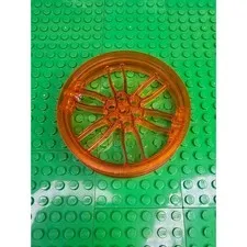 LEGO Orange Motorcycle Wheel 75mmx17mm - 2009
