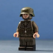 LEGO Minifig Co. Custom Old Dark Grey Minifigure