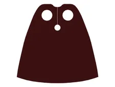 LEGO Dark Brown Minifigure Cape Cloth, Standard - Traditional Starched Fabric -